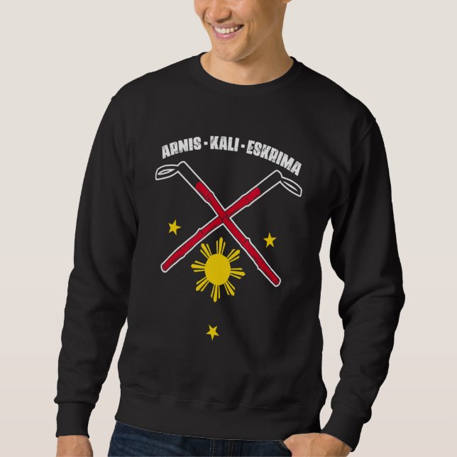 Sweatshirt Arnis Eskrima Kali pour fan martial (Devant)