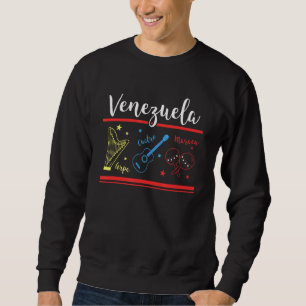Sweatshirt Arpa Cuatro Y Maracas Instrumen musical vénézuélie