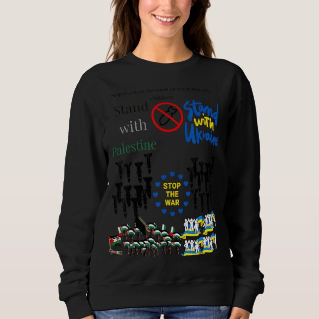 Sweatshirt Arrêter L'Invasion (Devant)