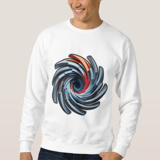 Sweatshirt Art Abstrait audacieux et moderne (Devant)