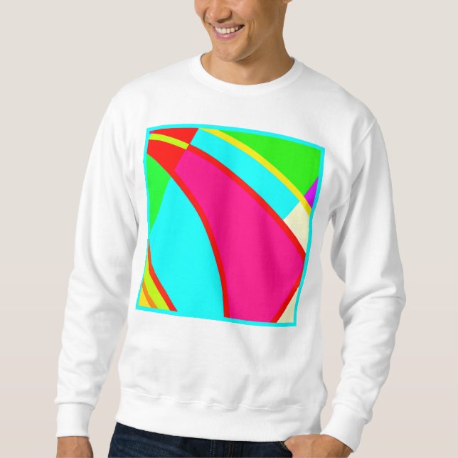 Sweatshirt Art Abstrait coloré (Devant)