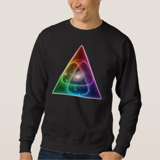 Sweatshirt Art abstrait de prisme géométrique triangulaire ar