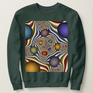 Sweatshirt Art abstrait moderne coloré qui s'envole