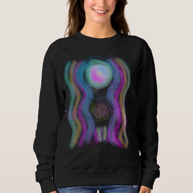 Sweatshirt Art Abstrait original à porter (Devant)