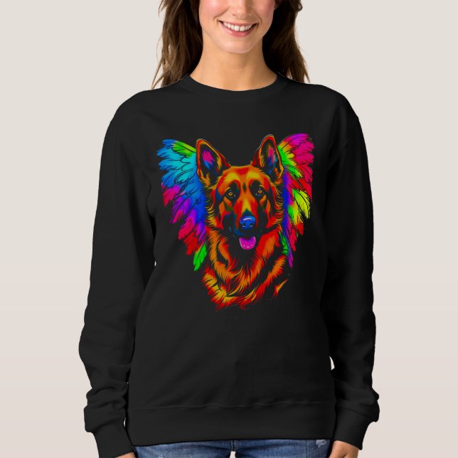 Sweatshirt Art Berger Allemand Ange Aile (Devant)