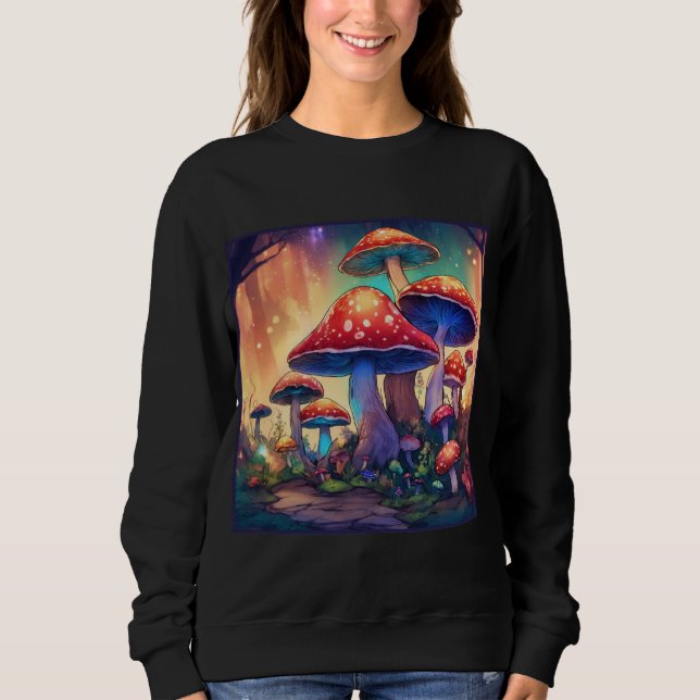 Sweatshirt art cactus couleur eau (Devant)