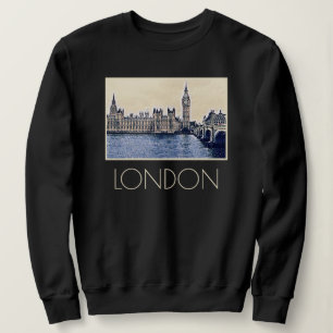 Sweatshirt Art de Big Ben London Watercolor