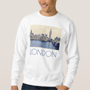 Sweatshirt Art de Big Ben London Watercolor