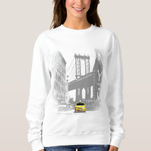 Sweatshirt Art de bruit jaune de taxi de New York City Nyc