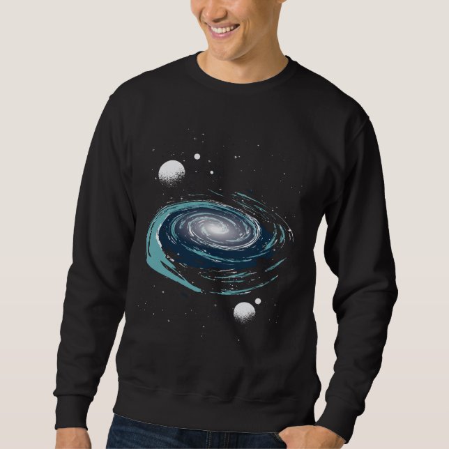 Sweatshirt Art de la nébuleuse galactique (Devant)