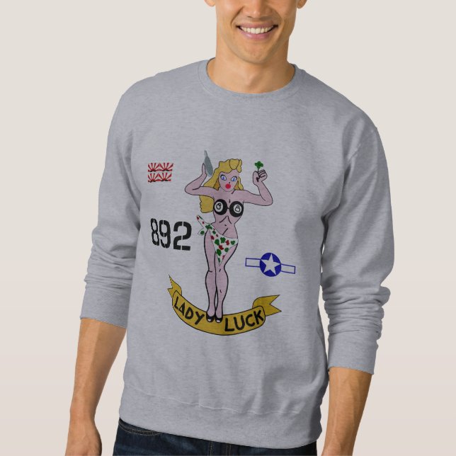 Sweatshirt Art de nez de Madame Luck WWII (Devant)