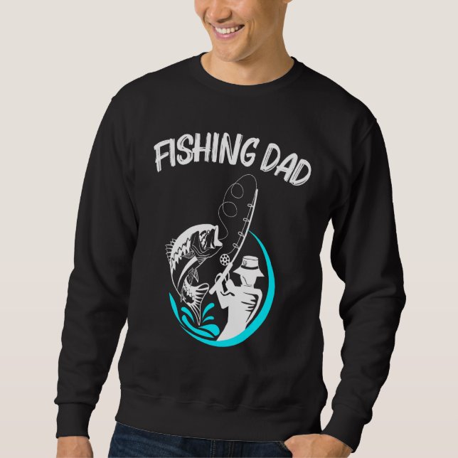 Sweatshirt Art De Pêche cool Pour Hommes Papa Pêcheurs Poisso (Devant)