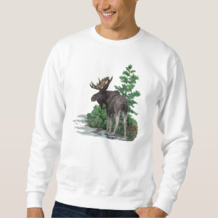 Sweatshirt Art d'orignaux de Taureau