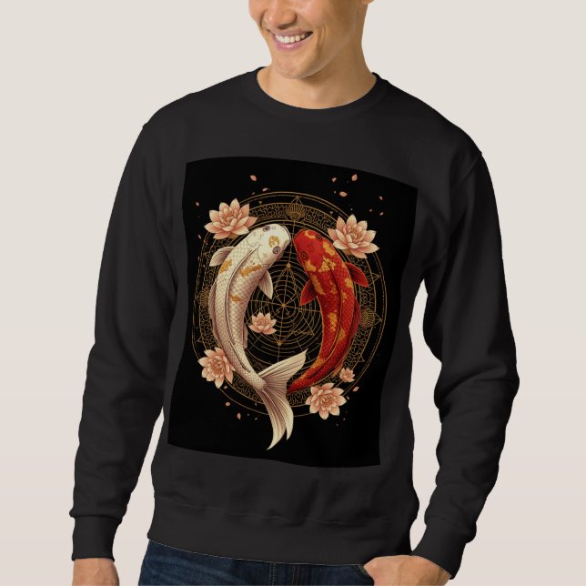 Sweatshirt Art Feng Shui Zen Japonais (Devant)