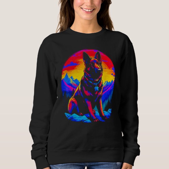 Sweatshirt Art German Shepherd Dog (Devant)