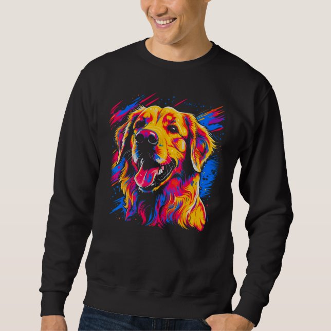 Sweatshirt Art Golden Retriever 1 (Devant)
