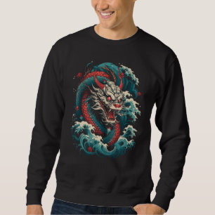 Sweatshirt Art japonais Dragon Tattoo Irezumi Art japonais Gr