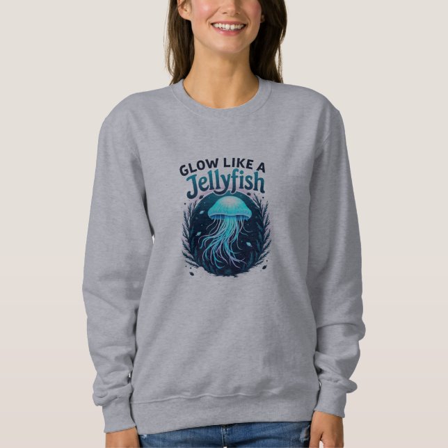 Sweatshirt Art Motivationnel Dynamique Inspiré Par La Méduse (Devant)