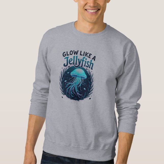Sweatshirt Art Motivationnel Dynamique Inspiré Par La Méduse (Devant)