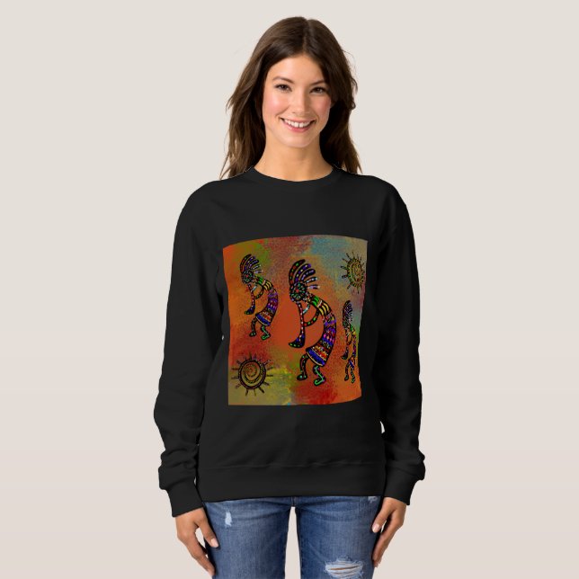 SWEATSHIRT ART SOUTHWEST KOKOPELLI (Devant entier)