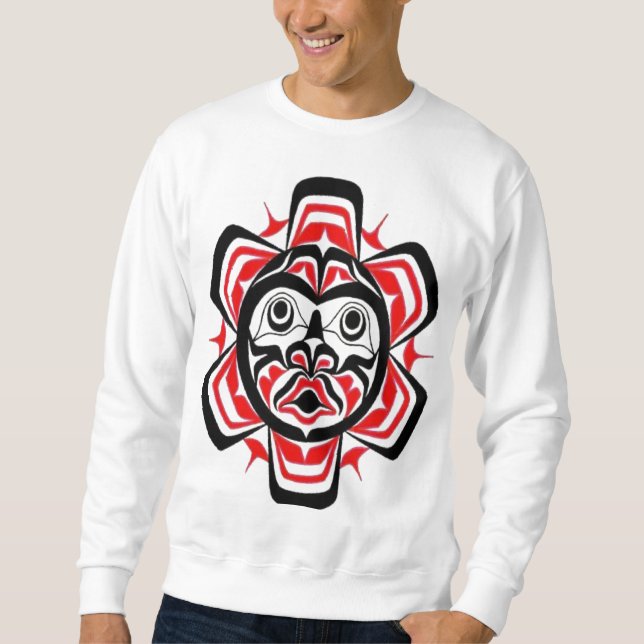 Sweatshirt Art tribal le monde incivilisé (Devant)