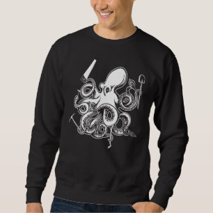 Sweatshirt Artiste Octopus Tool Carpenter Handyman