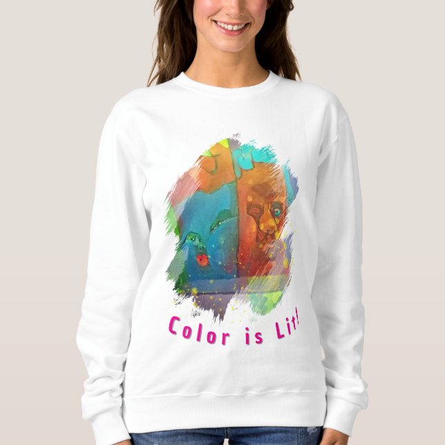Sweatshirt Artistique et Cosy pour l'Hiver (Devant)