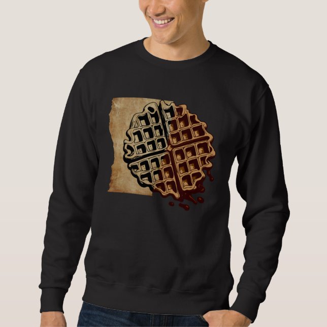 Sweatshirt Artsy Waffle Food Hobby Chef Gourmet (Devant)