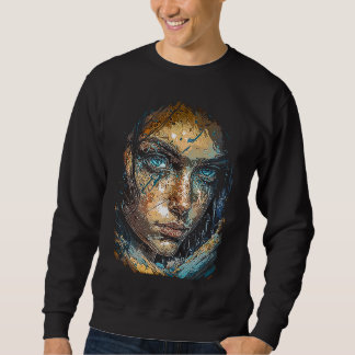 Sweatshirt Artwork Fantasy Portrait of a Beautiful Woman with