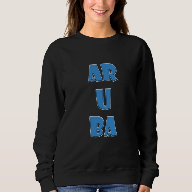 Sweatshirt Aruba Mots Colorés (Devant)