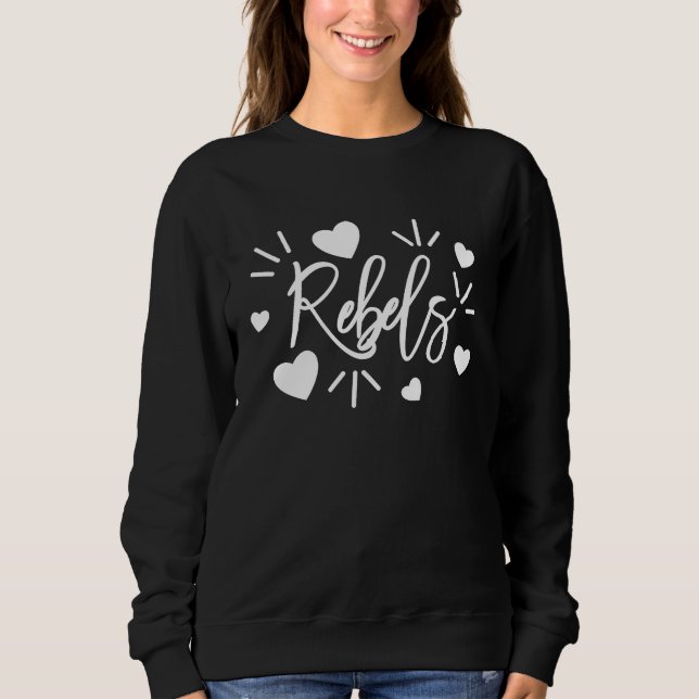 Sweatshirt AS tees Rebels sports team mascot (Devant)