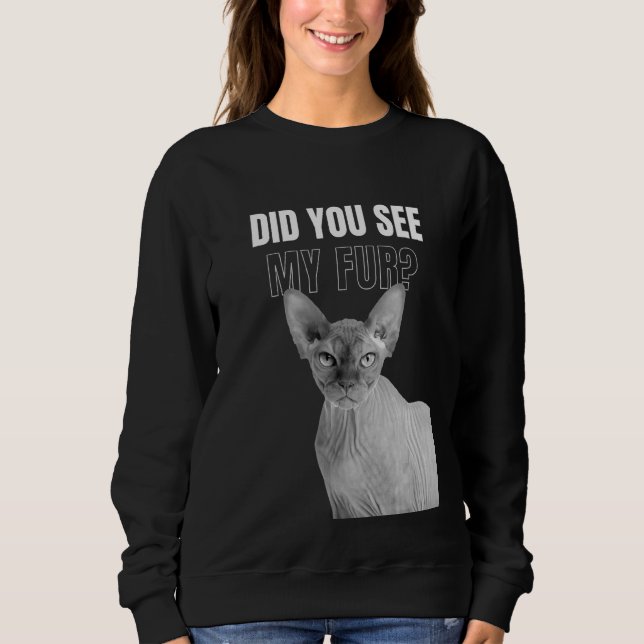 Sweatshirt As-Tu Vu Mon Fur Kitty Cat Tee (Devant)