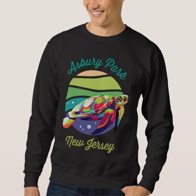 Sweatshirt Asbury Park  Sea Turtle Souvenir (Devant)