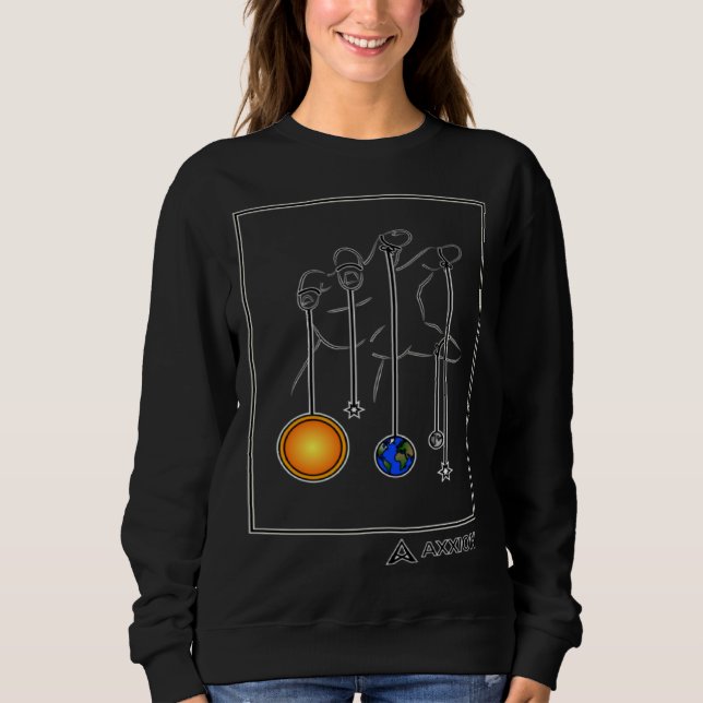 Sweatshirt Ascendancy Axxion Abstract Planets Solar System Sp (Devant)