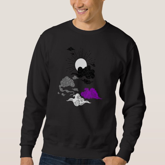 Sweatshirt Asexué Pride Japonaise Sun LGBTQ Ace Sky LGBT Asex (Devant)