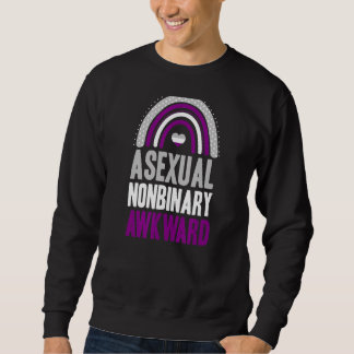 Sweatshirt Asexuel Non-binaire Awkward Asexué Pride Bohemian 
