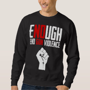 Sweatshirt Assez Fin De La Violence Des Armes À Feu Orange As