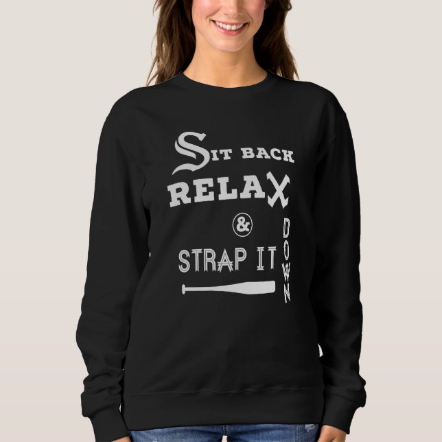 Sweatshirt Assieds-toi Relax Strap it Down CHICAGO Baseball H (Devant)