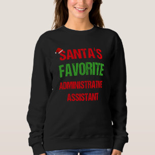 Sweatshirt Assistant administratif Funny Pajama Christmas