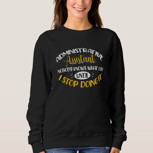 Sweatshirt Assistant administratif Profession administrative (Devant)