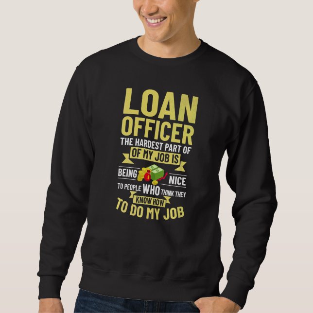 Sweatshirt Assistant chargé de prêt hypothécaire Formation de (Devant)