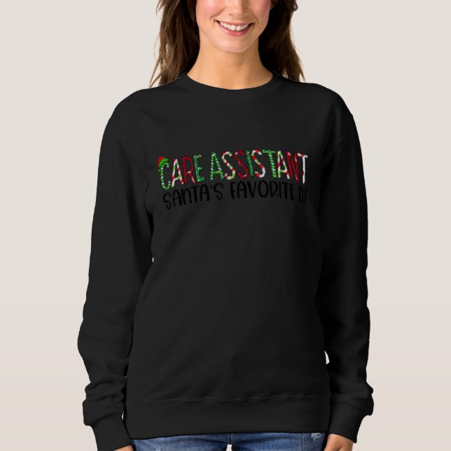 Sweatshirt Assistant de soins Père Noël Favori Elf Matching C (Devant)