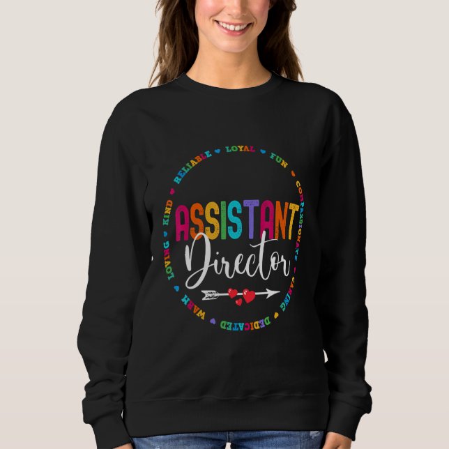 Sweatshirt Assistant Director Appreciation Week Theater Nursi (Devant)