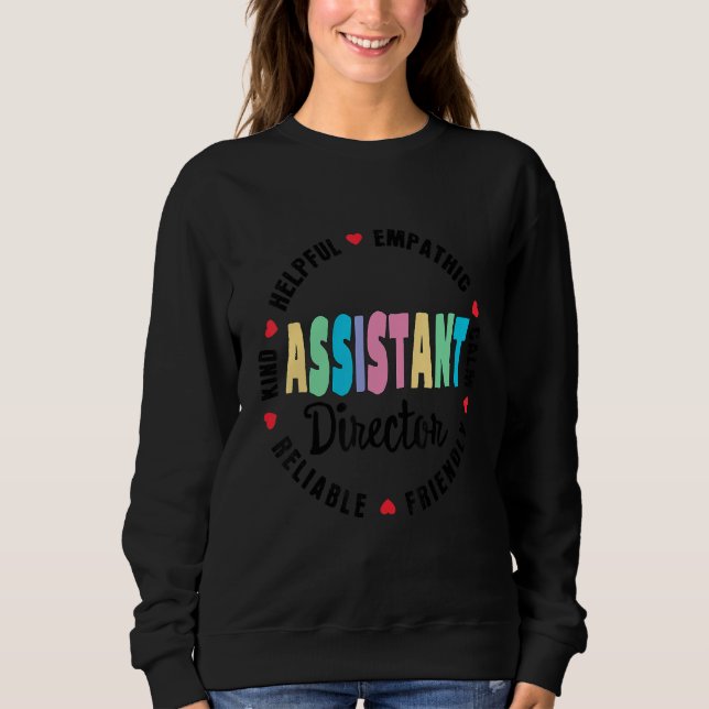 Sweatshirt Assistant Director Appreciation Week Theater Nursi (Devant)
