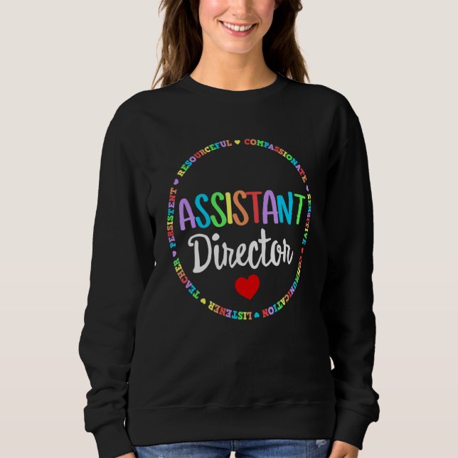 Sweatshirt Assistant Director Appreciation Week Theater Nursi (Devant)