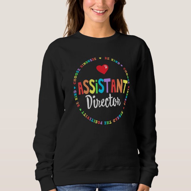 Sweatshirt Assistant Director Appreciation Week Theater Nursi (Devant)