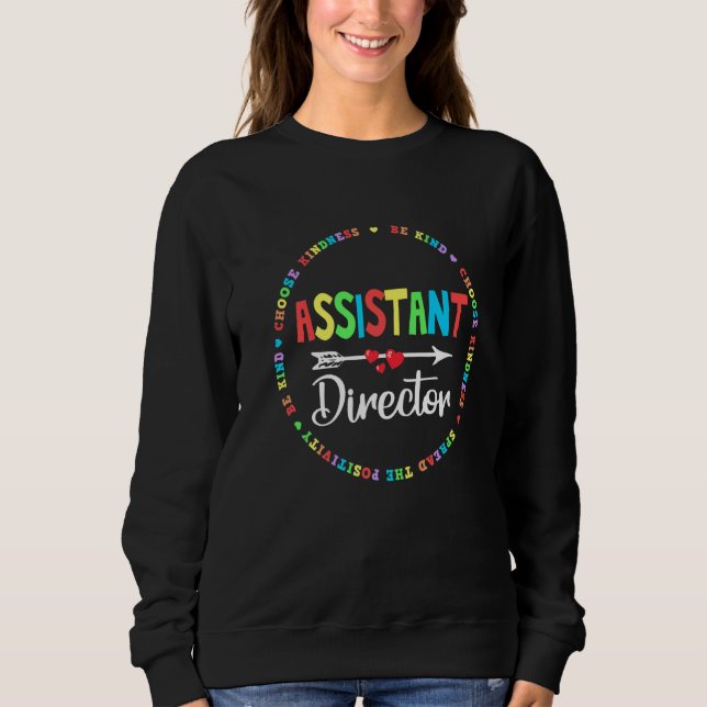 Sweatshirt Assistant Director Appreciation Week Theater Nursi (Devant)