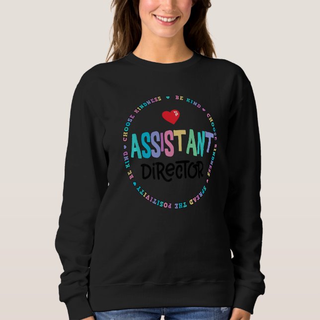 Sweatshirt Assistant Director Appreciation Week Theater Nursi (Devant)