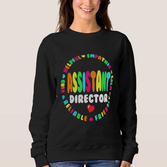 Sweatshirt Assistant Director Appreciation Week Theater Nursi (Devant)