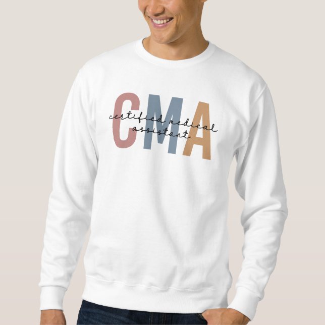Sweatshirt Assistant Médicale certifié CMA (Devant)